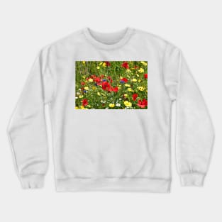 Colourful Wild Flowers Crewneck Sweatshirt